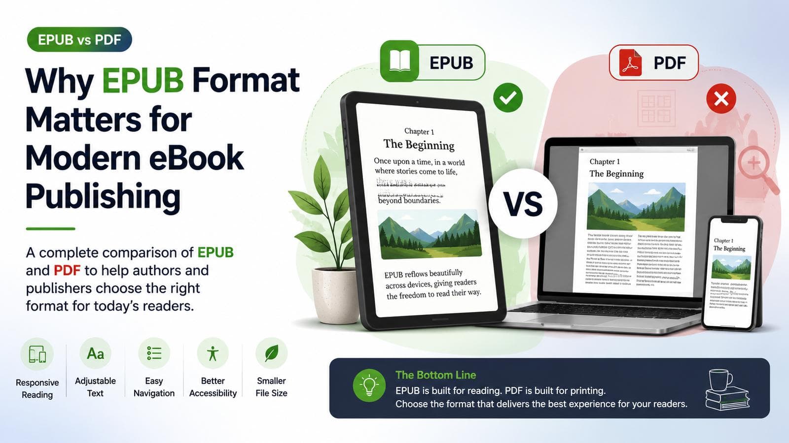 EPUB vs PDF: Choosing the Right Format for Today's Readers